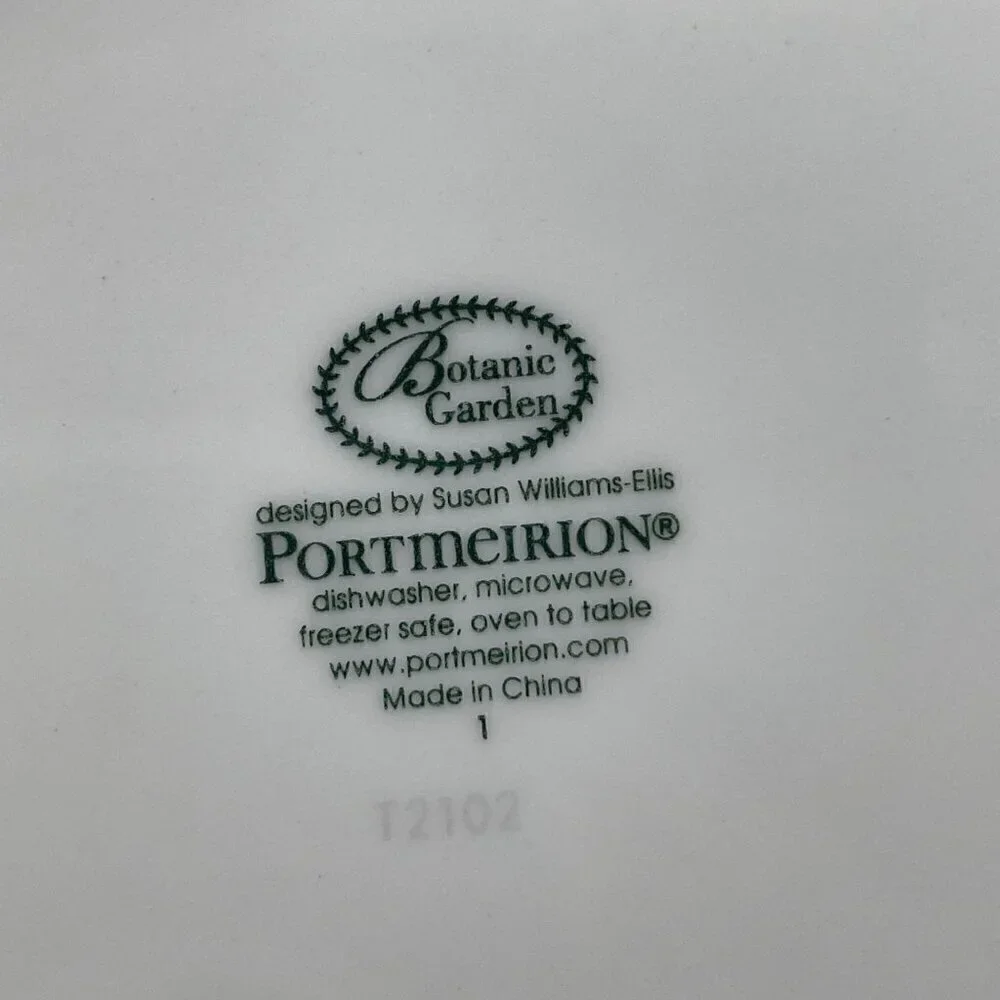 Portmeirion Botanic Garden Individual Teapot Cup Tea for One Set Porcelain 12oz